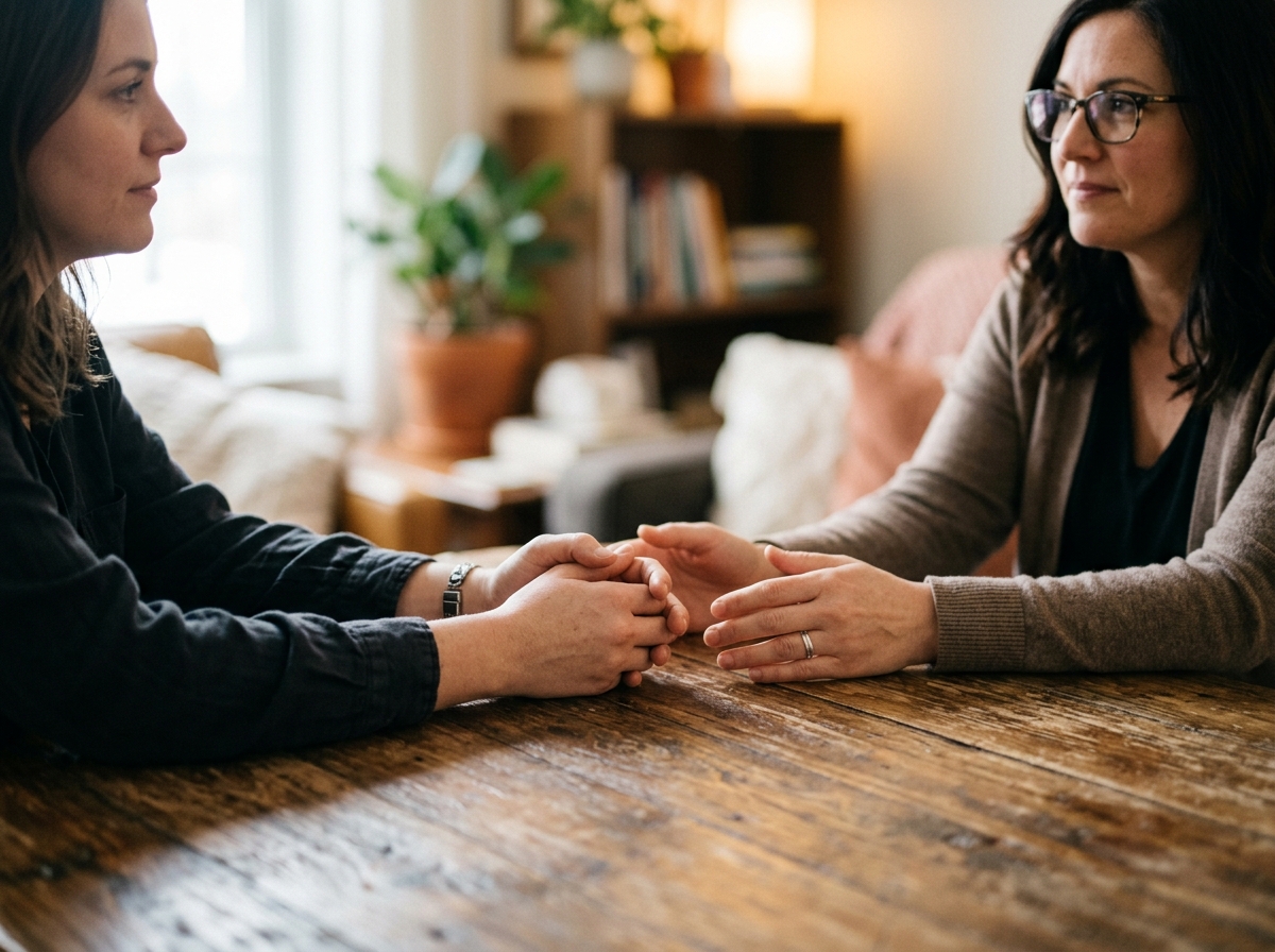Confidential counseling support session